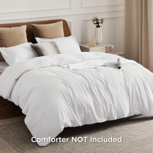 Soft Double Brushed Duvet Cover for Kids with Zipper Closure, 3 Pieces, Includes 1 Duvet Cover (90"X90") & 2 Pillow Shams