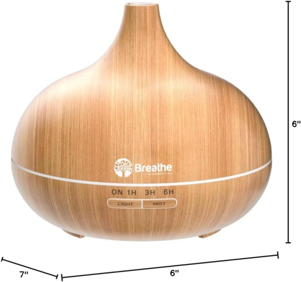 550Ml Diffusers for Essential Oils with Cleaning Kit & Measuring Cup, 18 Hour Runtime, 16 LED Light Settings & Auto Power off (Natural Oak) - Image 6