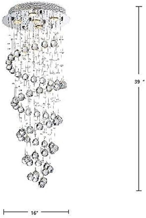 5-Lights Modern Raindrop Chandelier - Image 4