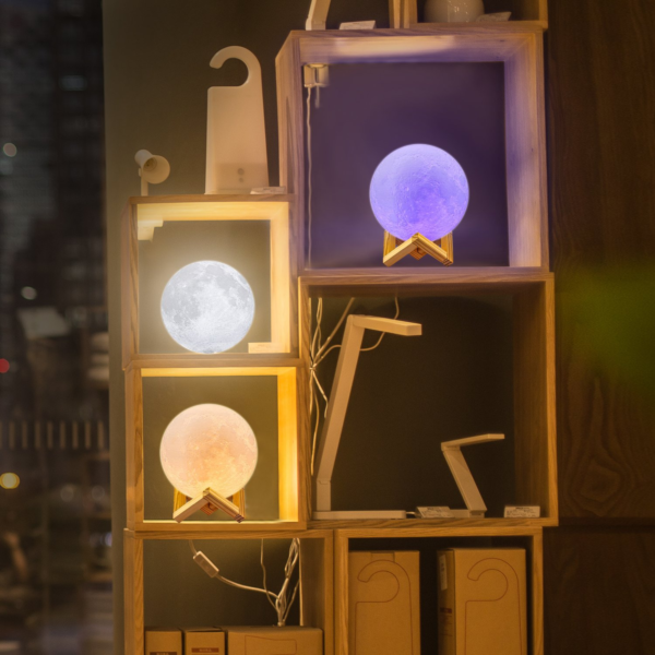 Moon Lamp,  with Stand& Remote/Touch Control & Timing,  (Diameter 4.8 INCH) - Image 3