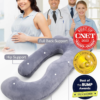 57 Inch Pregnancy Pillow for Sleep, Grey - Image 2