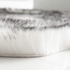 Shaggy Soft Faux Sheepskin Fur Area Rugs, 6Ft X 9Ft, White with Black Tips - Image 5