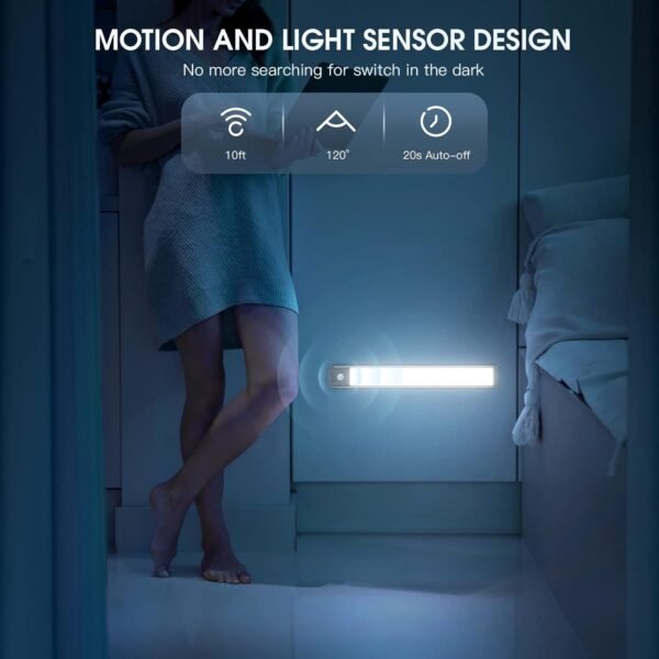 Under Cabinet Lights, 2 Pack Magnetic Dimmable Closet Lights - Image 5