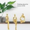 Gold Home Decor Large Thinker Statue Accents, Set of 3 - Image 9