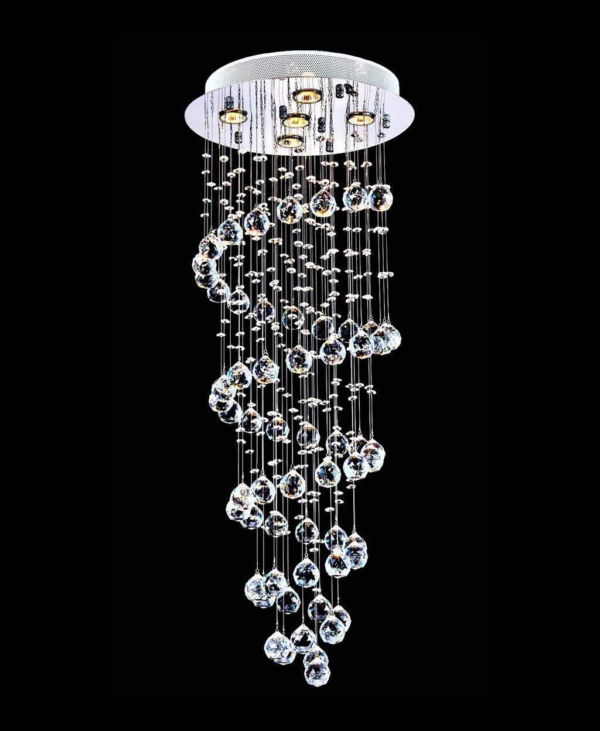 5-Lights Modern Raindrop Chandelier - Image 3