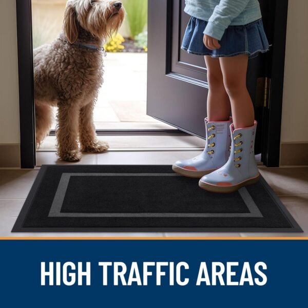 Waterproof All-Season Entrance Mat , 29.5X17, Black - Image 9