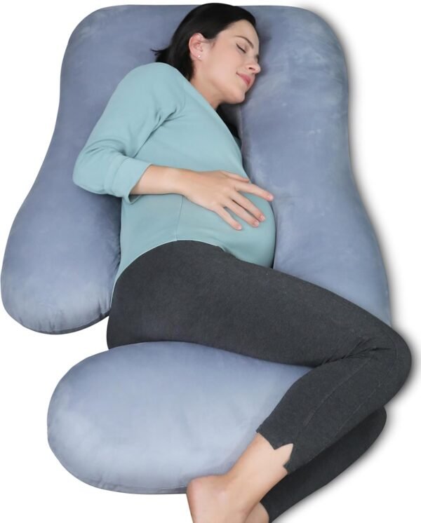 U Shaped Full Body Pregnancy Pillow  with Removable Cover - Image 2