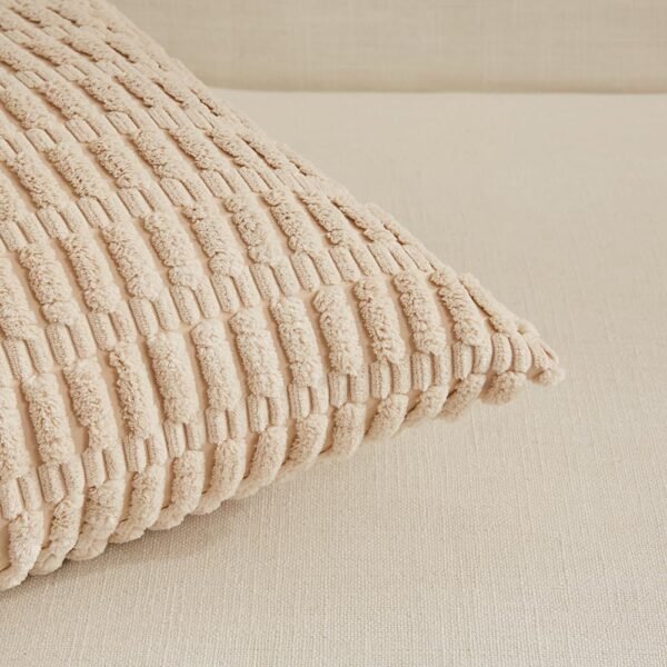 4 Packs Neutral Decorative Throw Pillow Covers 45X45 Cm - Image 4