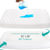 Waterproof Crib Mattress Protector Sheets, White, 52" X 28" - Image 3