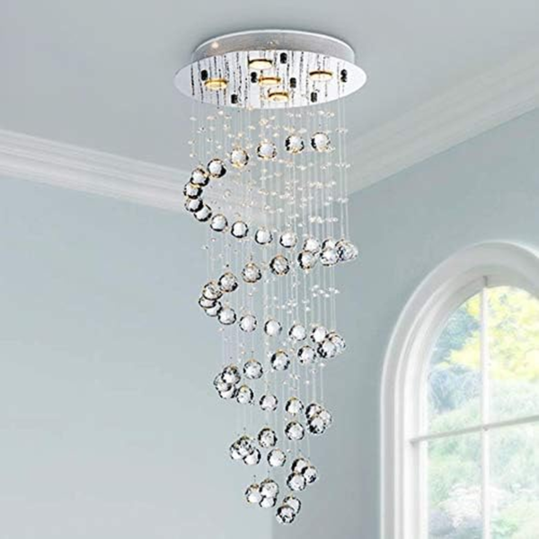 5-Lights Modern Raindrop Chandelier - Image 2