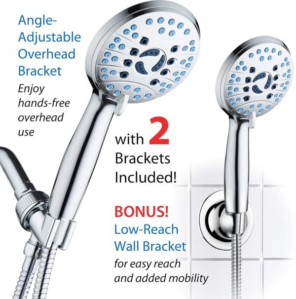 Aquacare High Pressure 8-Mode Handheld Shower Head - Image 9