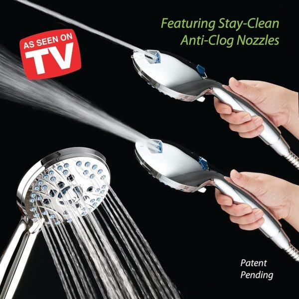 Aquacare High Pressure 8-Mode Handheld Shower Head - Image 3