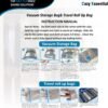 20 Pack Vacuum Storage Bags (4 Jumbo/4 Large/4 Medium/4 Small/4 Roll) Hand Pump Included - Image 6
