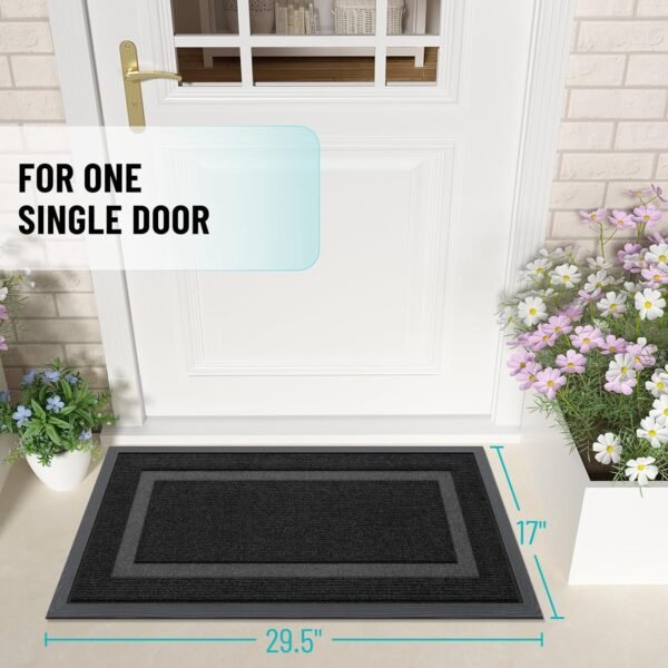 Waterproof All-Season Entrance Mat , 29.5X17, Black - Image 3