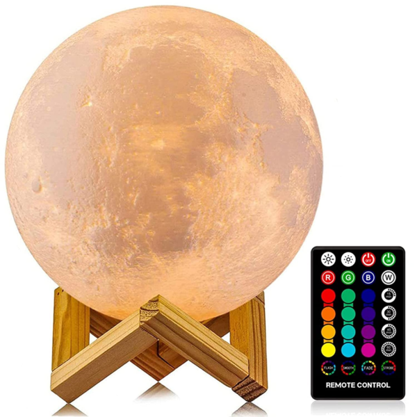 Moon Lamp,  with Stand& Remote/Touch Control & Timing,  (Diameter 4.8 INCH) - Image 2