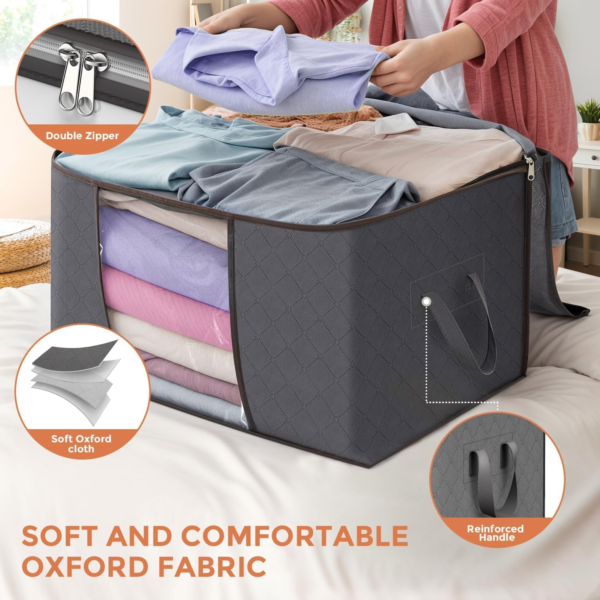 6 Pack Clothes Storage Bins - Image 5
