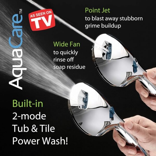 Aquacare High Pressure 8-Mode Handheld Shower Head - Image 8