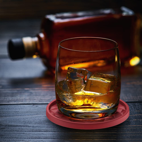 6 Pack Silicone Coasters Holder - Image 9
