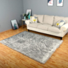 Shaggy Soft Faux Sheepskin Fur Area Rugs, 6Ft X 9Ft, White with Black Tips - Image 9