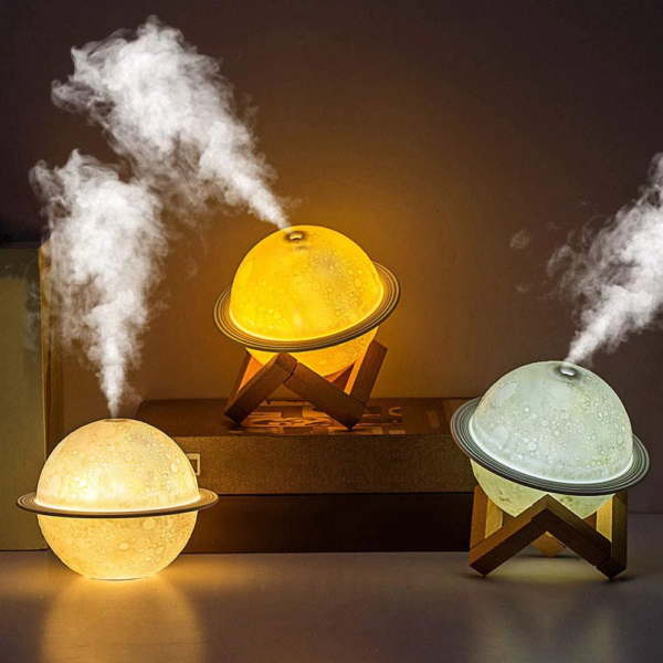 Moon Lamp Humidifier, 2 in 1 Moon Night Light & Humidifiers with USB Recharge, 330Ml - Image 5