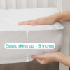 Waterproof Crib Mattress Protector Sheets, White, 52" X 28" - Image 4