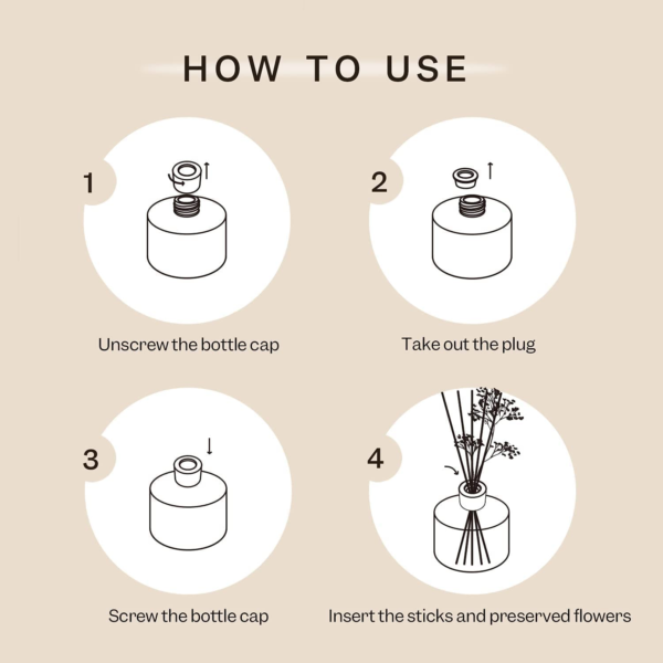 Reed Scented Diffuser with Sticks - Image 7