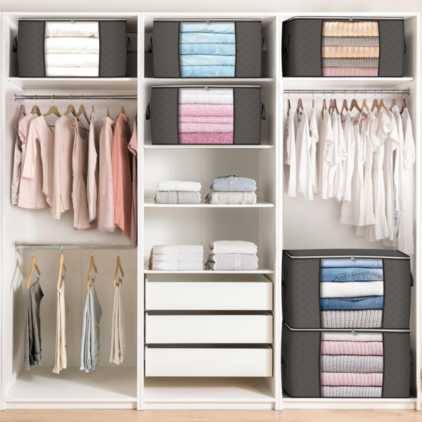 6 Pack Clothes Storage Bins - Image 6